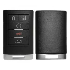 Keyless Remote Non-Prox Key for Cadillac DTS, CTS OUC6000066 20998256 20998254 5 Buttons