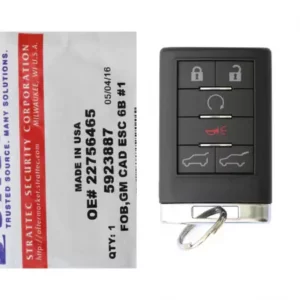 Cadillac Escalade 2007-2012 Remote Key 6 Button Strattec 5923887 Driver 1